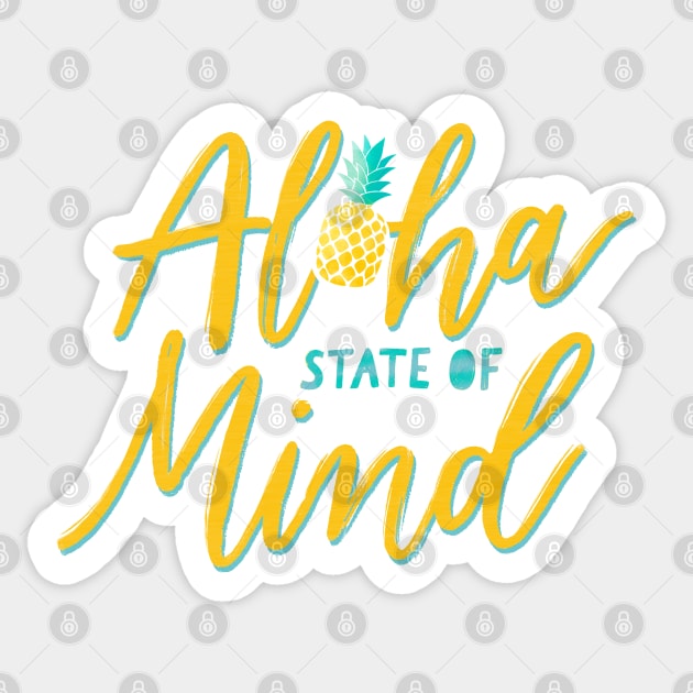 Aloha State of Mind Sticker by CalliLetters